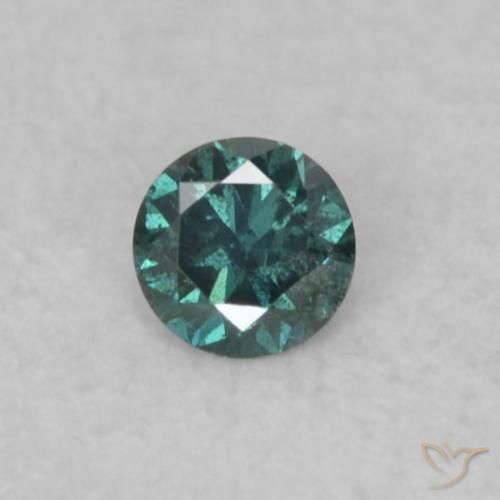 0.04ct Naturale Verde Diamante, Rotondo, VS
