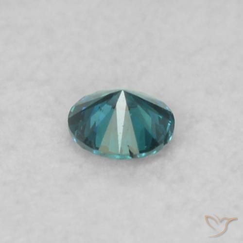 Diamante Blu naturale da 0.03 ct, Rotondo, SI