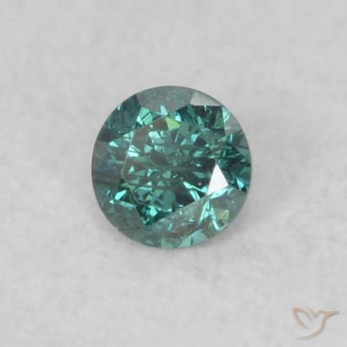 Diamante Verde naturale da 0.05 ct, Rotondo, SI