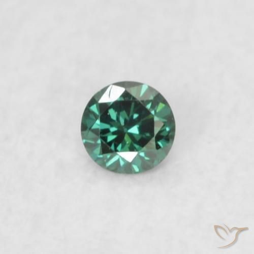 Diamante Verde naturale da 0.02 ct, Rotondo, VS