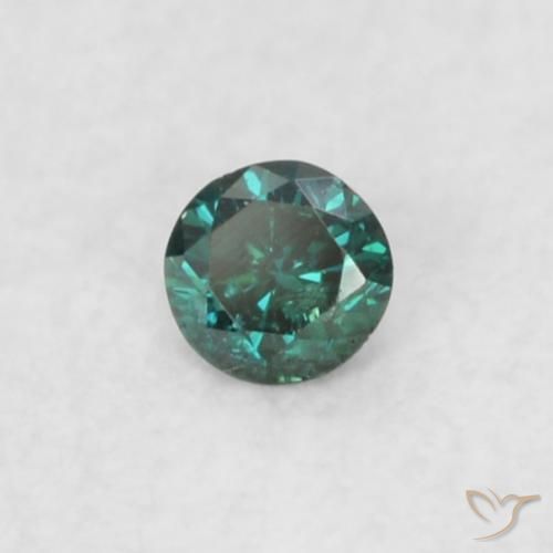 Diamante Verde naturale da 0.03 ct, Rotondo, VS