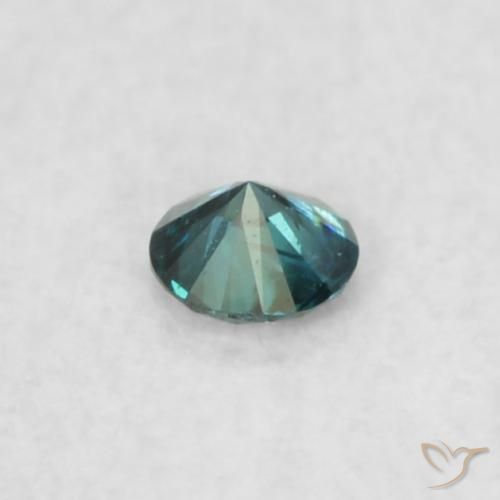 Diamante Blu naturale da 0.04 ct, Rotondo, VVS-VS