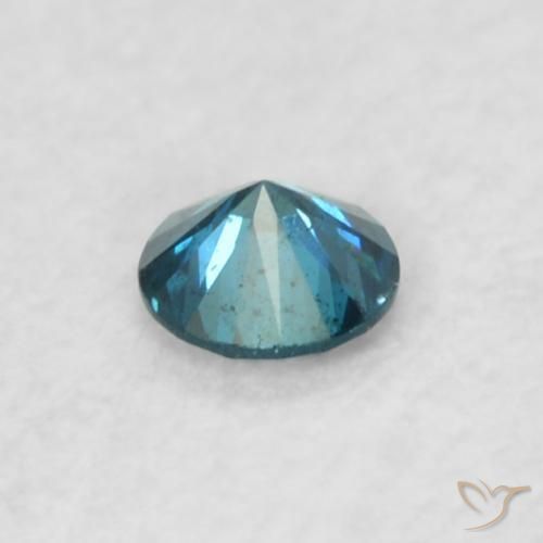 Diamante Blu naturale da 0.05 ct, Rotondo, VS