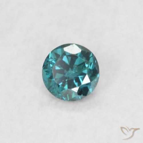 Diamante Blu naturale da 0.02 ct, Rotondo, VS