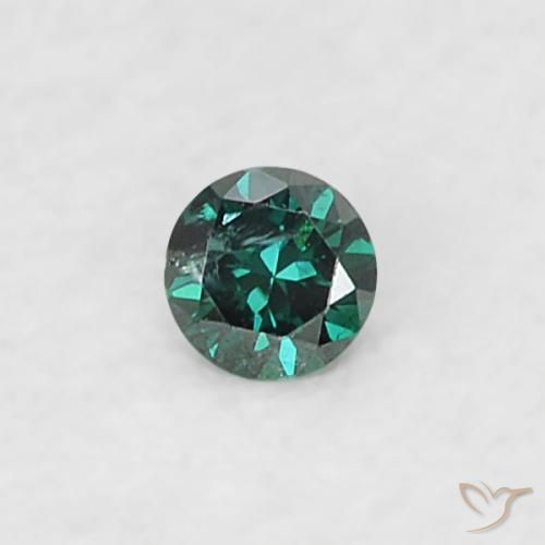 Diamante Verde naturale da 0.02 ct, Rotondo, SI