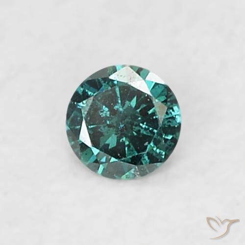 0.03ct Naturale Verde Diamante, Rotondo, SI