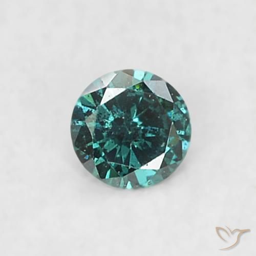 Diamante Verde naturale da 0.03 ct, Rotondo, SI