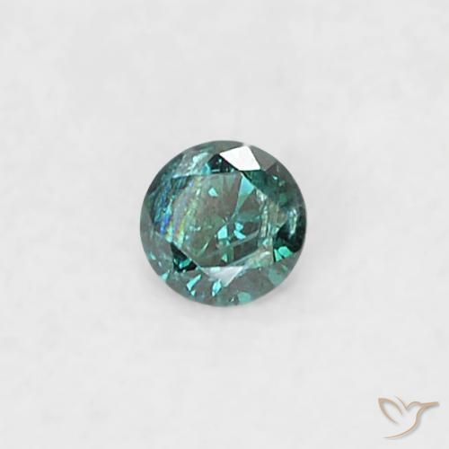 Diamante Blu naturale da 0.02 ct, Rotondo, SI