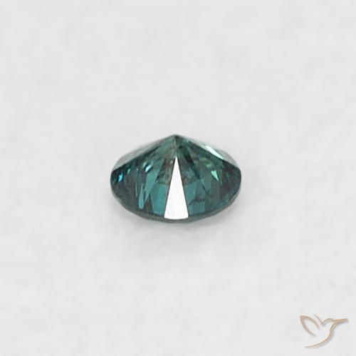 Diamante Blu naturale da 0.02 ct, Rotondo, SI