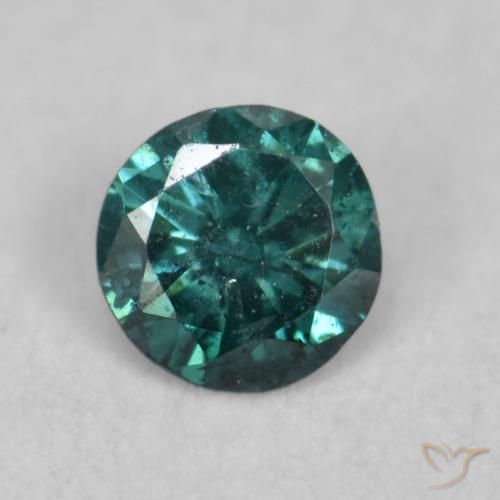 0.08ct Naturale Verde Diamante, Rotondo, VVS-VS