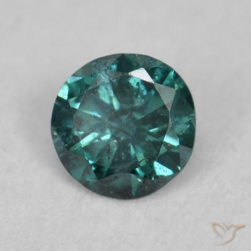 Diamante Verde naturale da 0.08 ct, Rotondo, VVS-VS