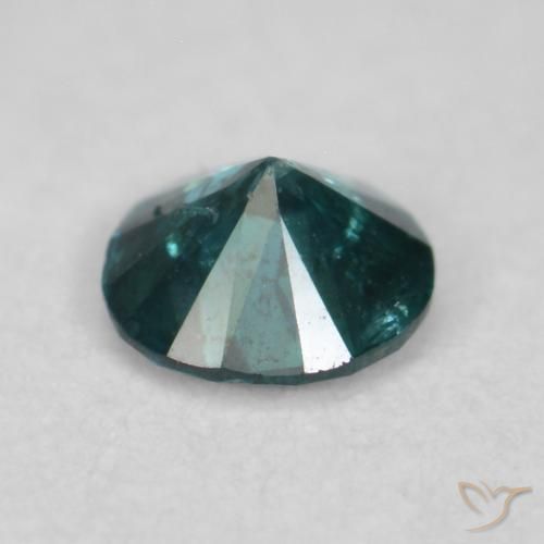 Diamante Verde naturale da 0.08 ct, Rotondo, VVS-VS