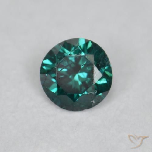 Diamante Verde naturale da 0.04 ct, Rotondo, VVS-VS
