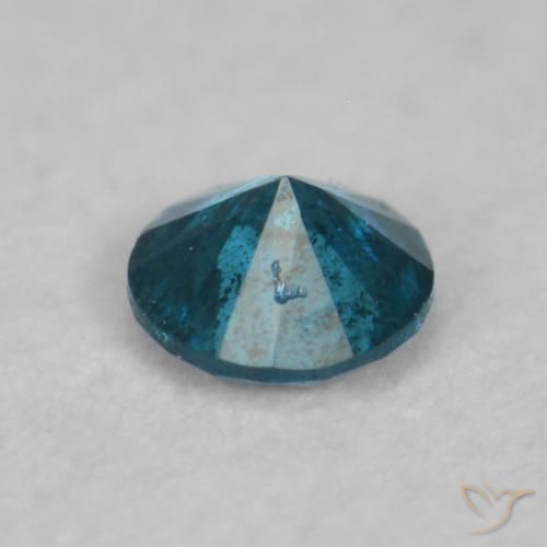Diamante Blu naturale da 0.07 ct, Rotondo, SI