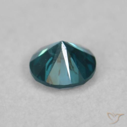 Diamante Blu naturale da 0.06 ct, Rotondo, VVS-VS