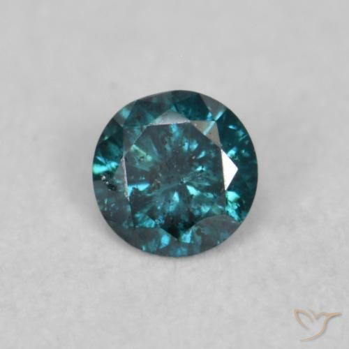 Diamante Blu naturale da 0.04 ct, Rotondo, SI