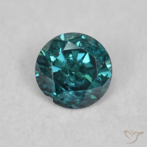 0.06ct Naturale Verde Diamante, Rotondo, SI