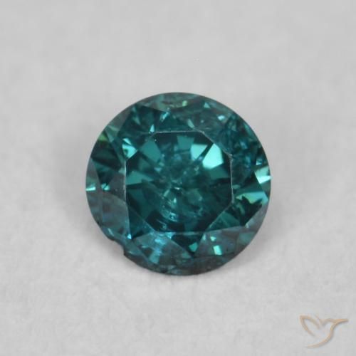 Diamante Verde naturale da 0.06 ct, Rotondo, SI