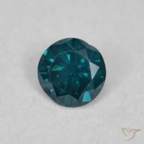 Diamante Blu naturale da 0.05 ct, Rotondo, SI