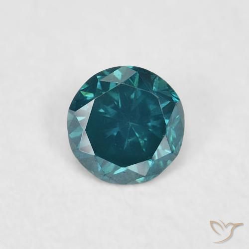 0.05ct Naturale Blu Diamante, Rotondo, VVS-VS