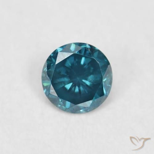 0.03ct Naturale Blu Diamante, Rotondo, VVS-VS