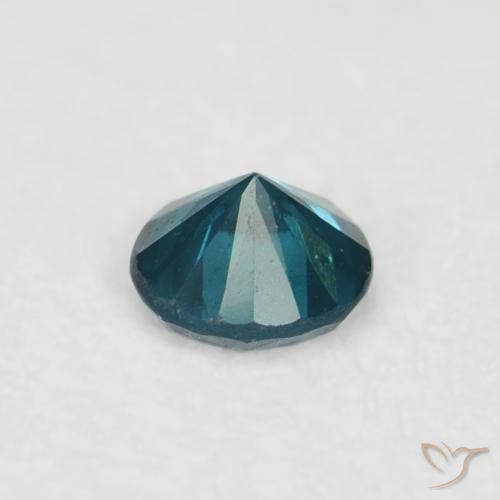 Diamante Blu naturale da 0.03 ct, Rotondo, VVS-VS