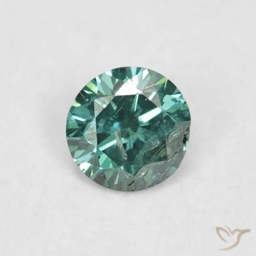 0.06ct Naturale Verde Diamante, Rotondo, VVS-VS