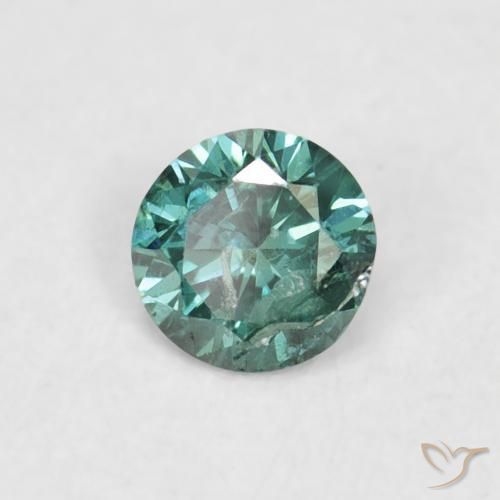 Diamante Verde naturale da 0.06 ct, Rotondo, VVS-VS