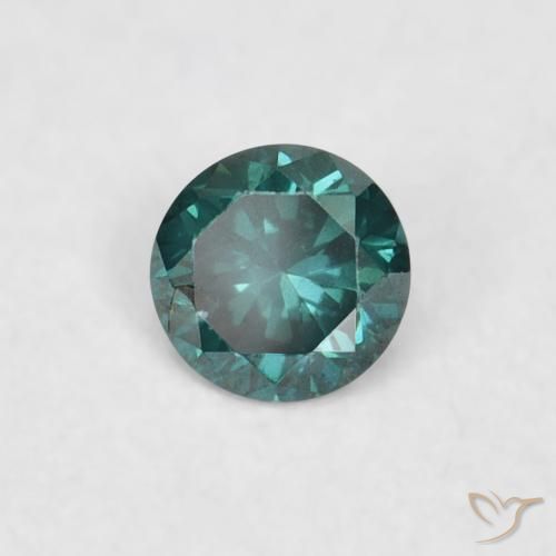 Diamante Verde naturale da 0.04 ct, Rotondo, VVS-VS