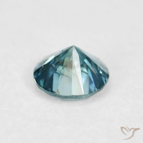 Diamante Blu naturale da 0.06 ct, Rotondo, VVS-VS