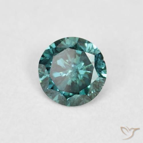 Diamante Verde naturale da 0.09 ct, Rotondo, VVS-VS