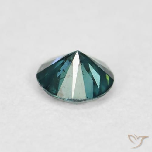 Diamante Verde naturale da 0.09 ct, Rotondo, VVS-VS