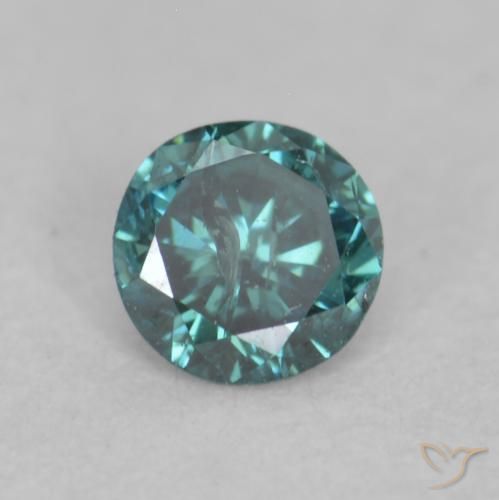 0.09ct Naturale Verde Diamante, Rotondo, VVS-VS