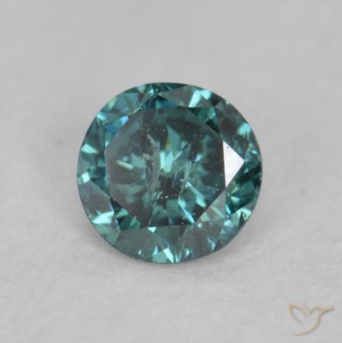 Diamante Verde naturale da 0.09 ct, Rotondo, VVS-VS