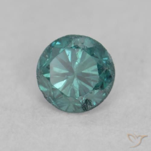 Diamante Verde naturale da 0.10 ct, Rotondo, VVS-VS