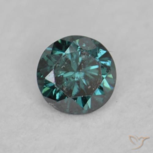 0.03ct Naturale Blu Diamante, Rotondo, VVS-VS
