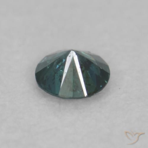 Diamante Blu naturale da 0.03 ct, Rotondo, VVS-VS