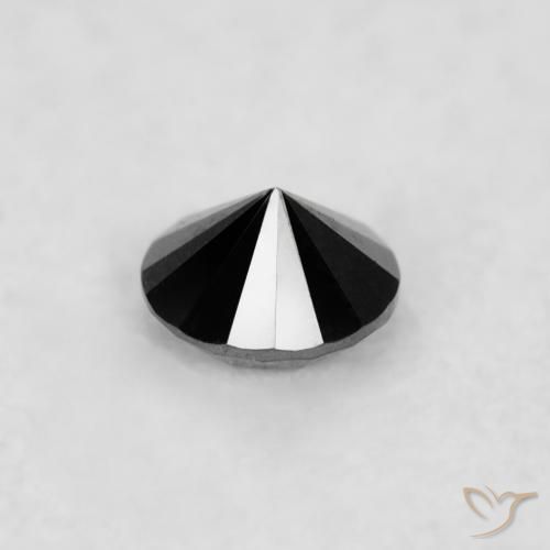 Diamante Nero naturale da 0.02 ct, Rotondo, Opaco