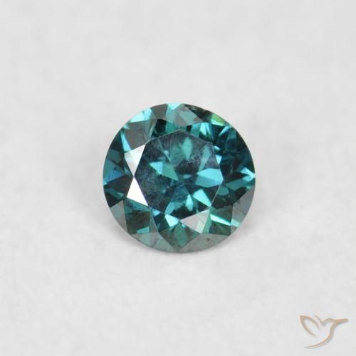 0.03ct Naturale Blu Diamante, Rotondo, VS