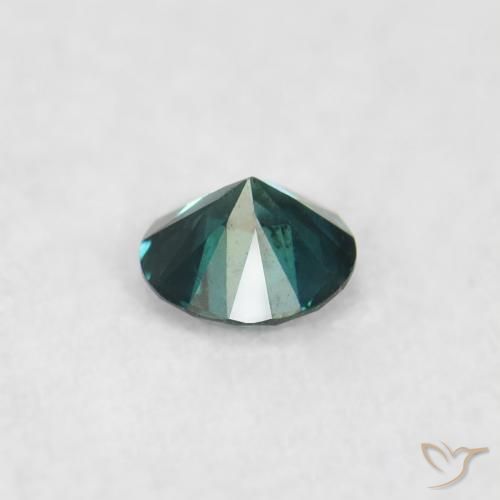 Diamante Blu naturale da 0.03 ct, Rotondo, VS