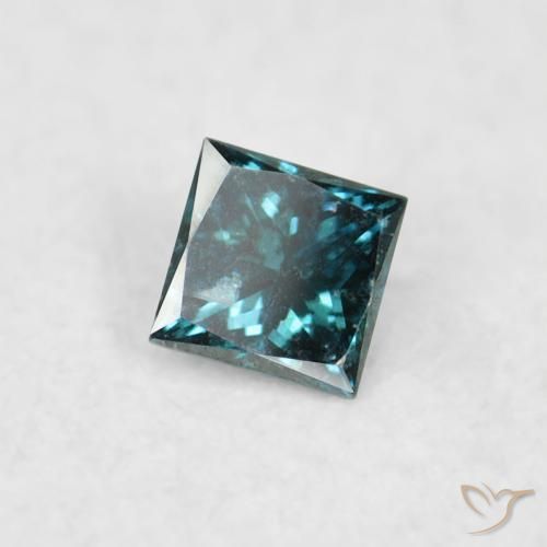 Diamante Blu naturale da 0.05 ct, Quadrato, VS