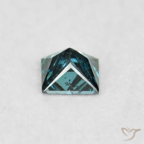 Diamante Blu naturale da 0.05 ct, Quadrato, VS