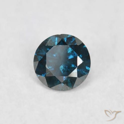 Diamante Blu naturale da 0.06 ct, Rotondo, VS