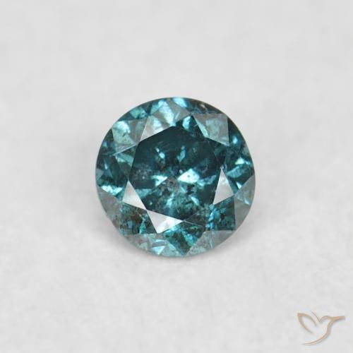 0.05ct Naturale Blu Diamante, Rotondo, VS