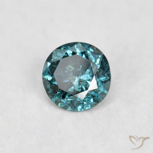 Diamante Blu naturale da 0.05 ct, Rotondo, VS