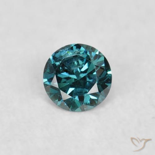 0.03ct Naturale Verde Diamante, Rotondo, VS