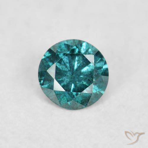 0.06ct Naturale Verde Diamante, Rotondo, VS