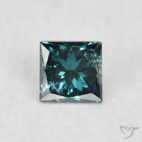 0.07ct Naturale Verde Diamante, Quadrato, VS