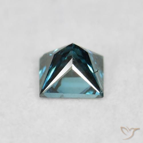 Diamante Verde naturale da 0.07 ct, Quadrato, VS