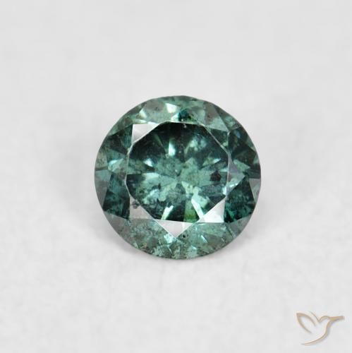 0.06ct Naturale Verde Diamante, Rotondo, VS-SI